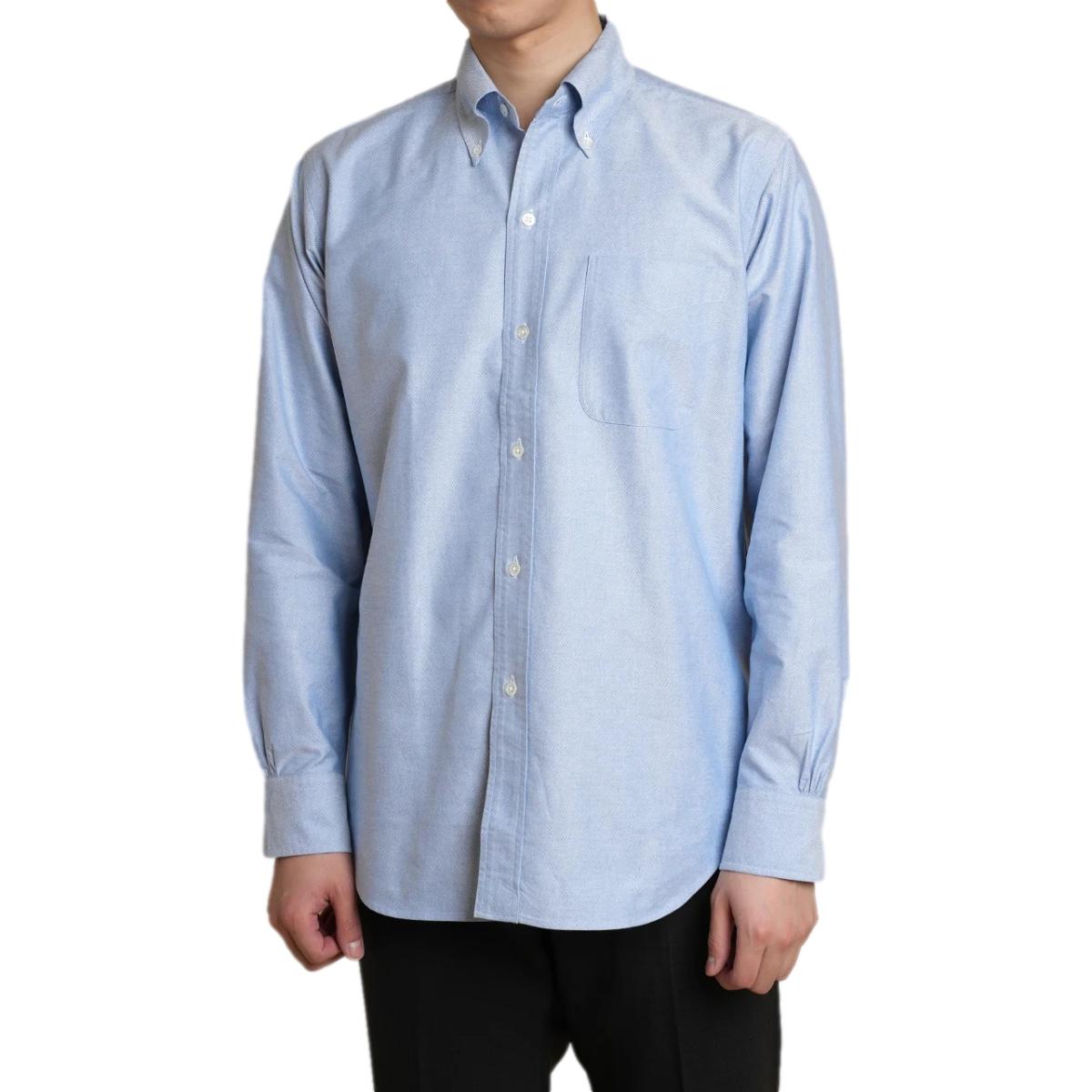 Ametora Button-Down Selvedge Oxford Shirt Blue - Shirts