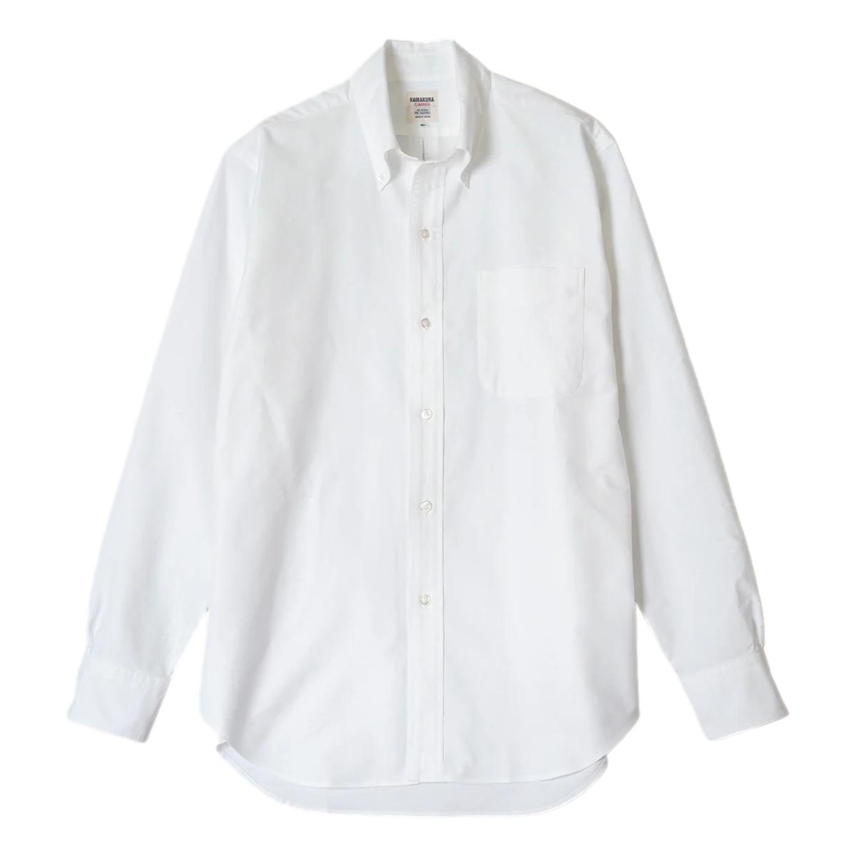 Ametora Button-Down Selvedge Oxford Shirt White - Shirts