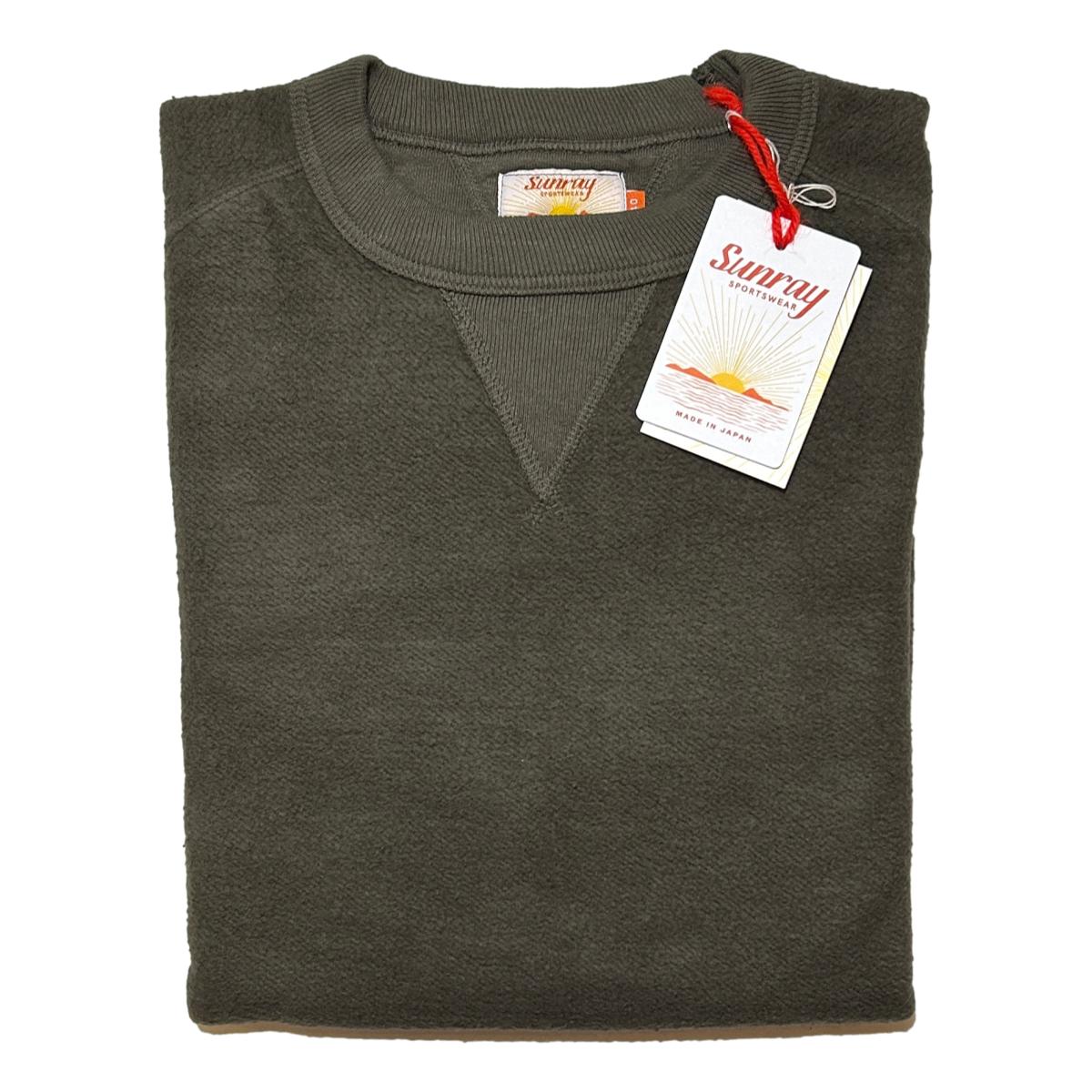 Anamaup Crew Sweatshirt Black Olive - Sweatshirt