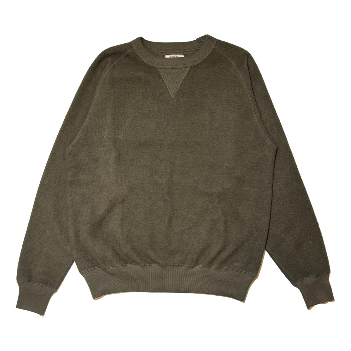 Anamaup Crew Sweatshirt Black Olive - Sweatshirt