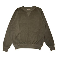 Anamaup Crew Sweatshirt Black Olive - Sweatshirt