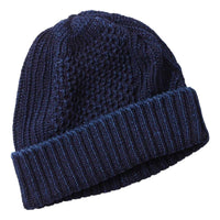 Aran Cable Indigo Watch Cap Dark Indigo - Hat