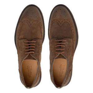 Astor Lug Sole Men’s Wingtip Dark Brown - Shoes/Boots