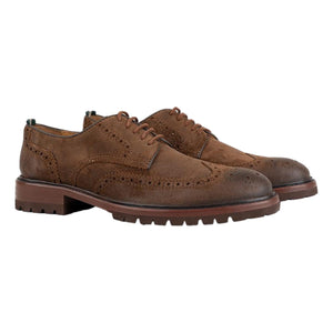 Astor Lug Sole Men’s Wingtip Dark Brown - Shoes/Boots