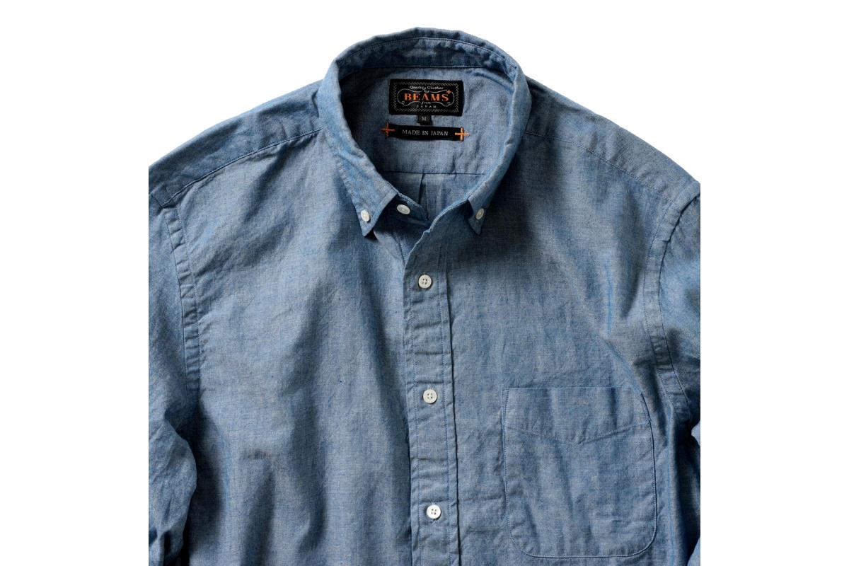 T. japan　chambray shirt ブルー Pure Blue Japan 6oz Kasuri Selvedge Chambray Shirt – Indigo