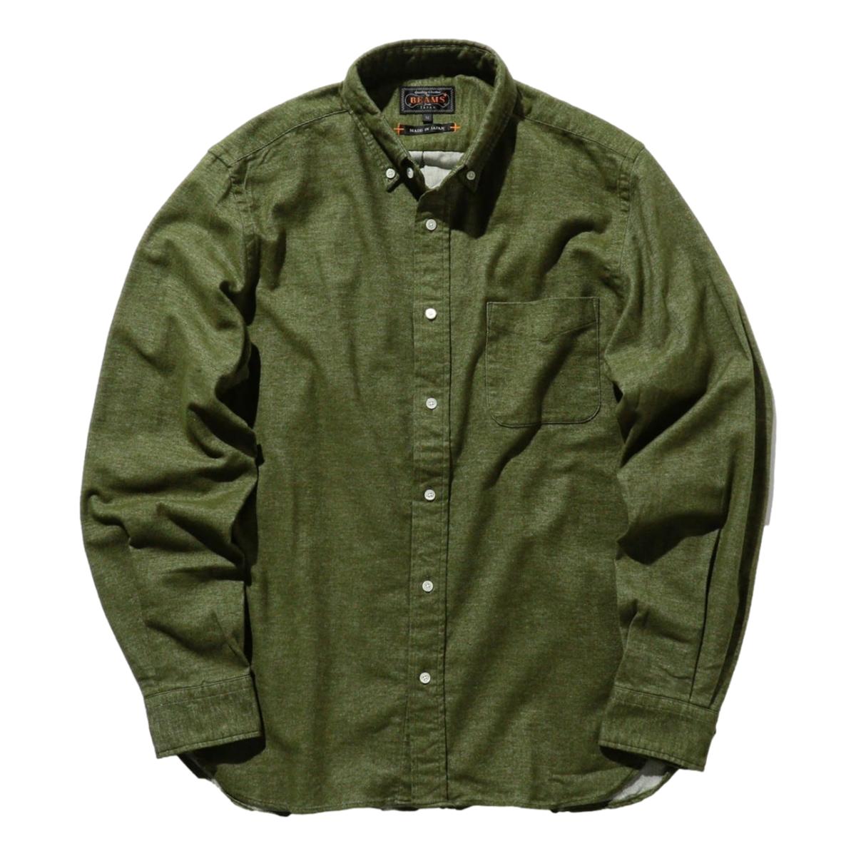 B.D. Flannel Solid Olive - Shirts