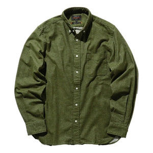 B.D. Flannel Solid Olive - Shirts