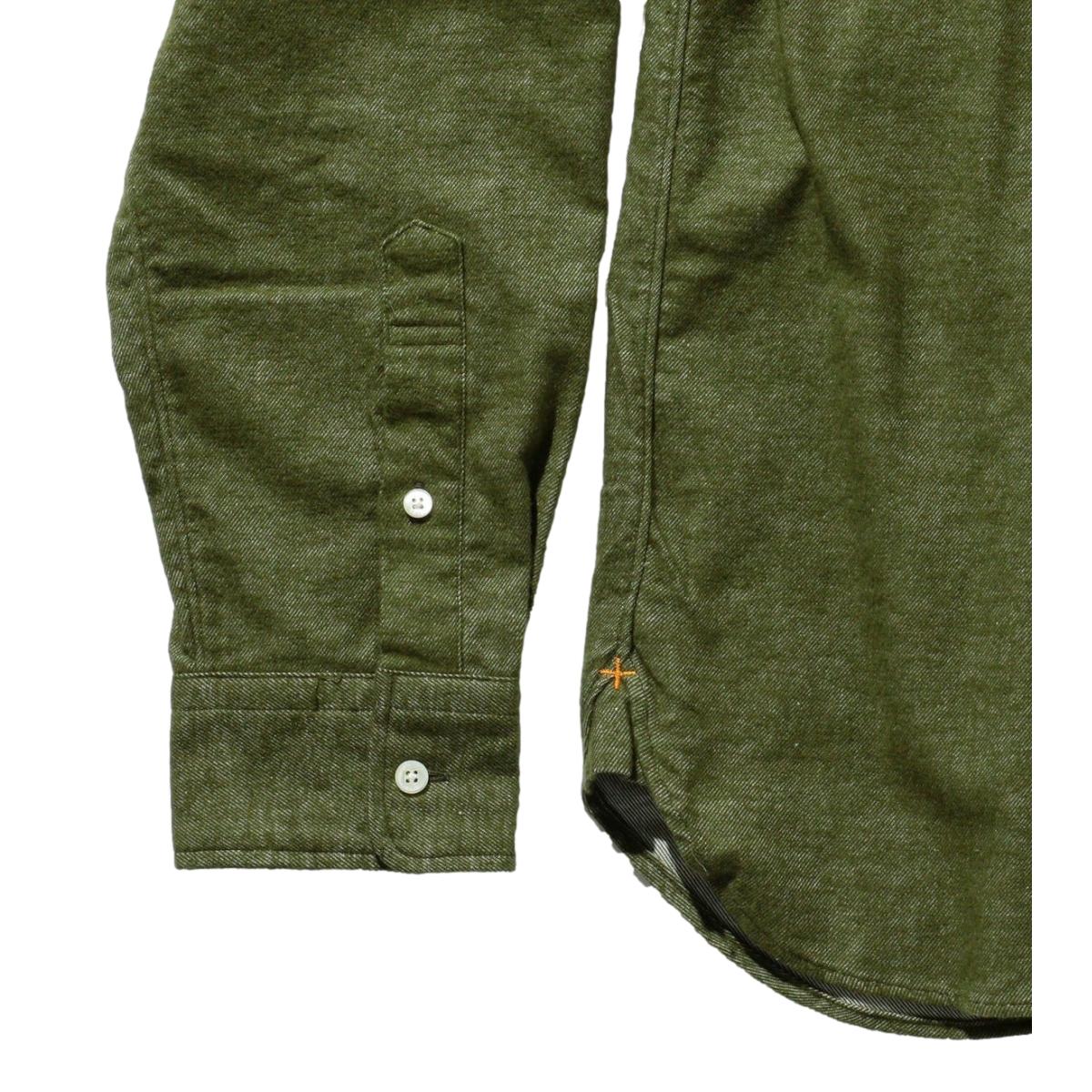 B.D. Flannel Solid Olive - Shirts