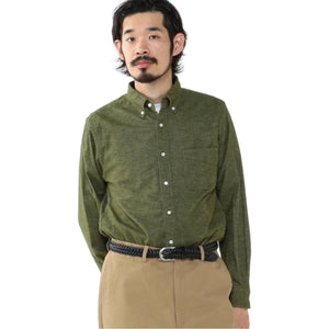 B.D. Flannel Solid Olive - Shirts