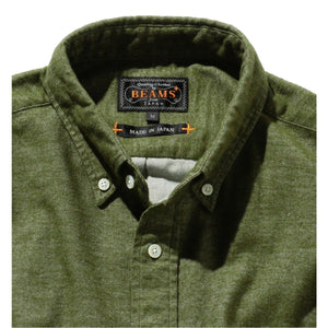 B.D. Flannel Solid Olive - Shirts