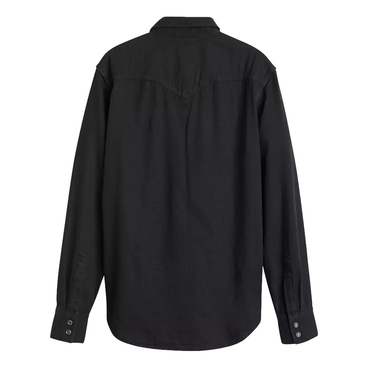 Barstow Western Denim Shirt Marble Black - Shirt