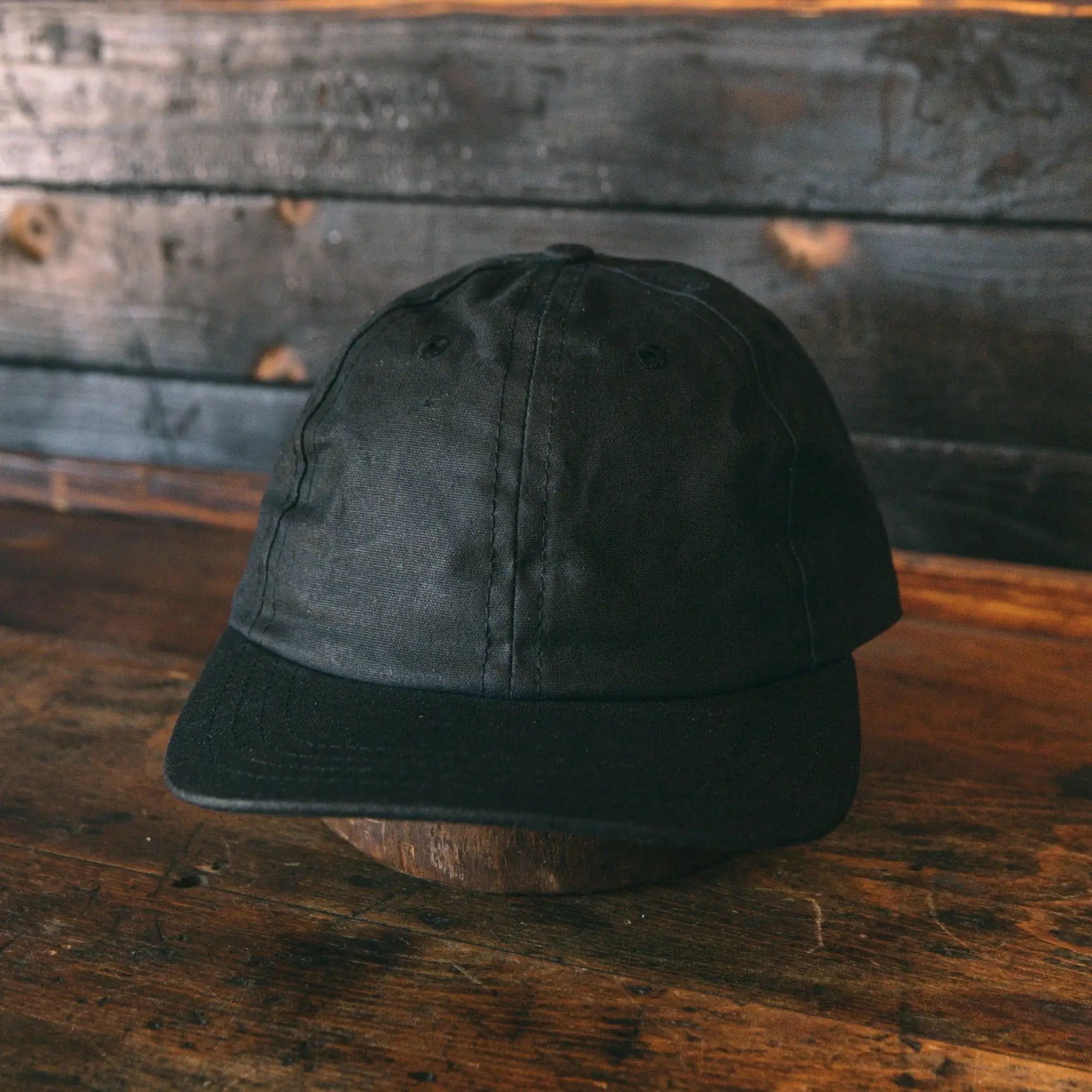Baseball Cap/Hat - Waxed Black