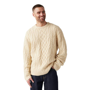 Battery Crewneck Sweater Off White - Sweater