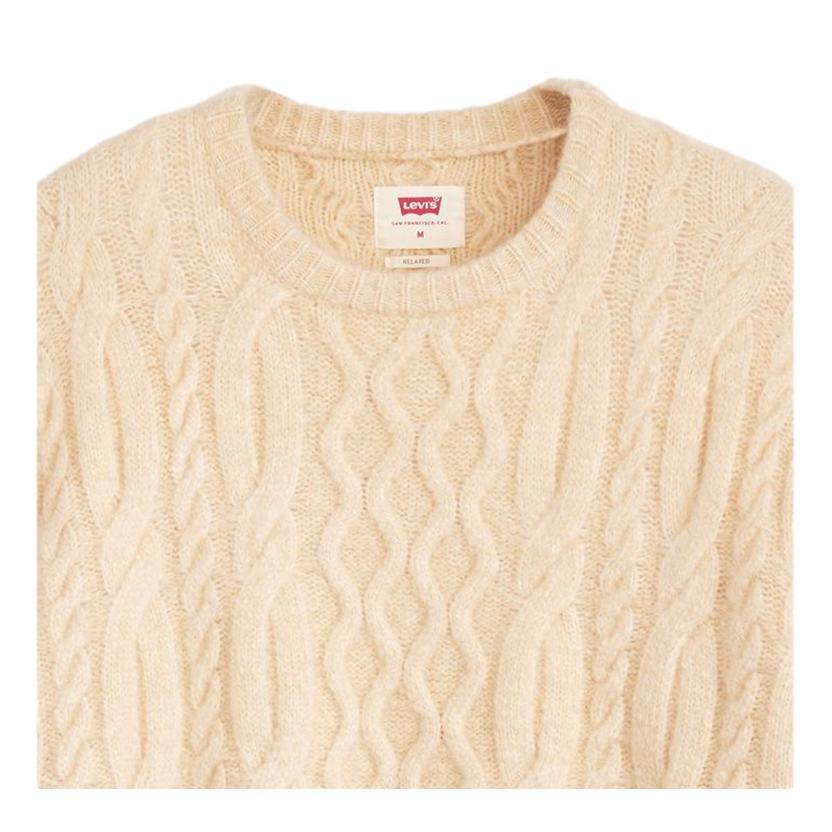 Battery Crewneck Sweater Off White - Sweater