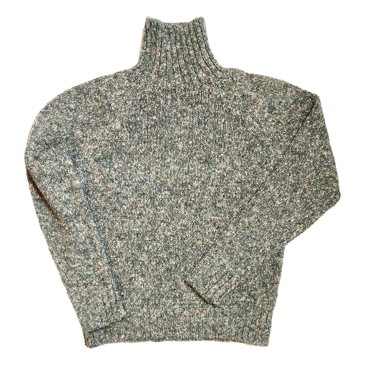 Bayer Roll Neck Green Multi Fleck - Sweater