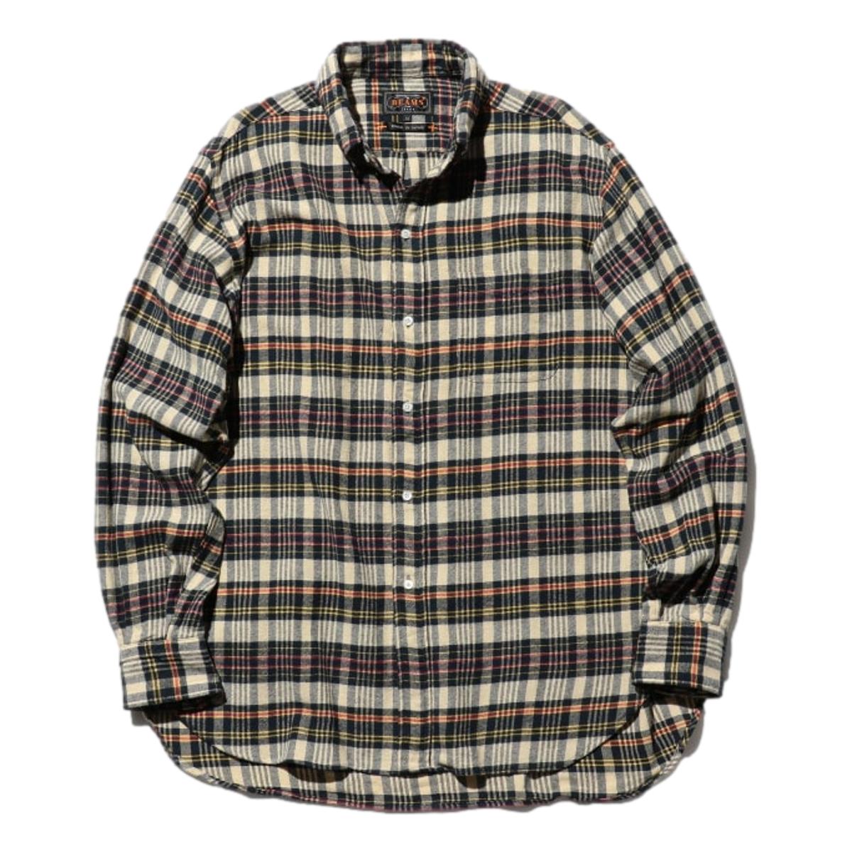 BD Classic-fit Indian flannel Plaid Beige - Shirts