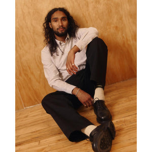 ’Beefy’ Cotton Oxford Brown Stripe - Shirts