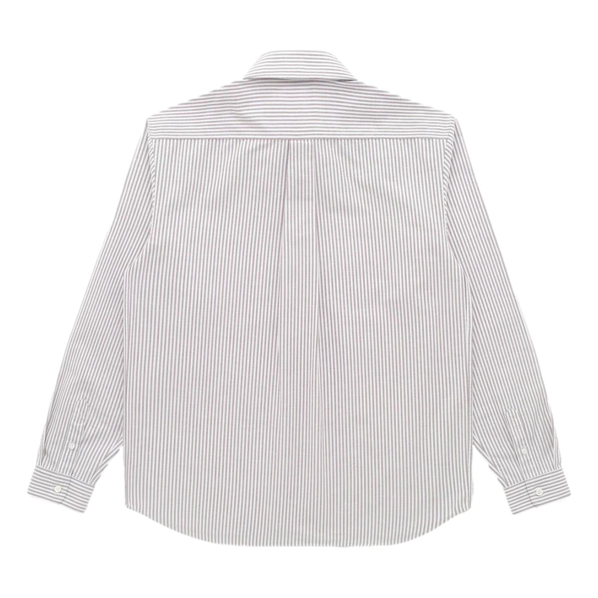 ’Beefy’ Cotton Oxford Brown Stripe - Shirts