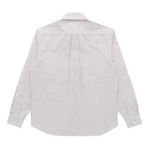 ’Beefy’ Cotton Oxford Brown Stripe - Shirts