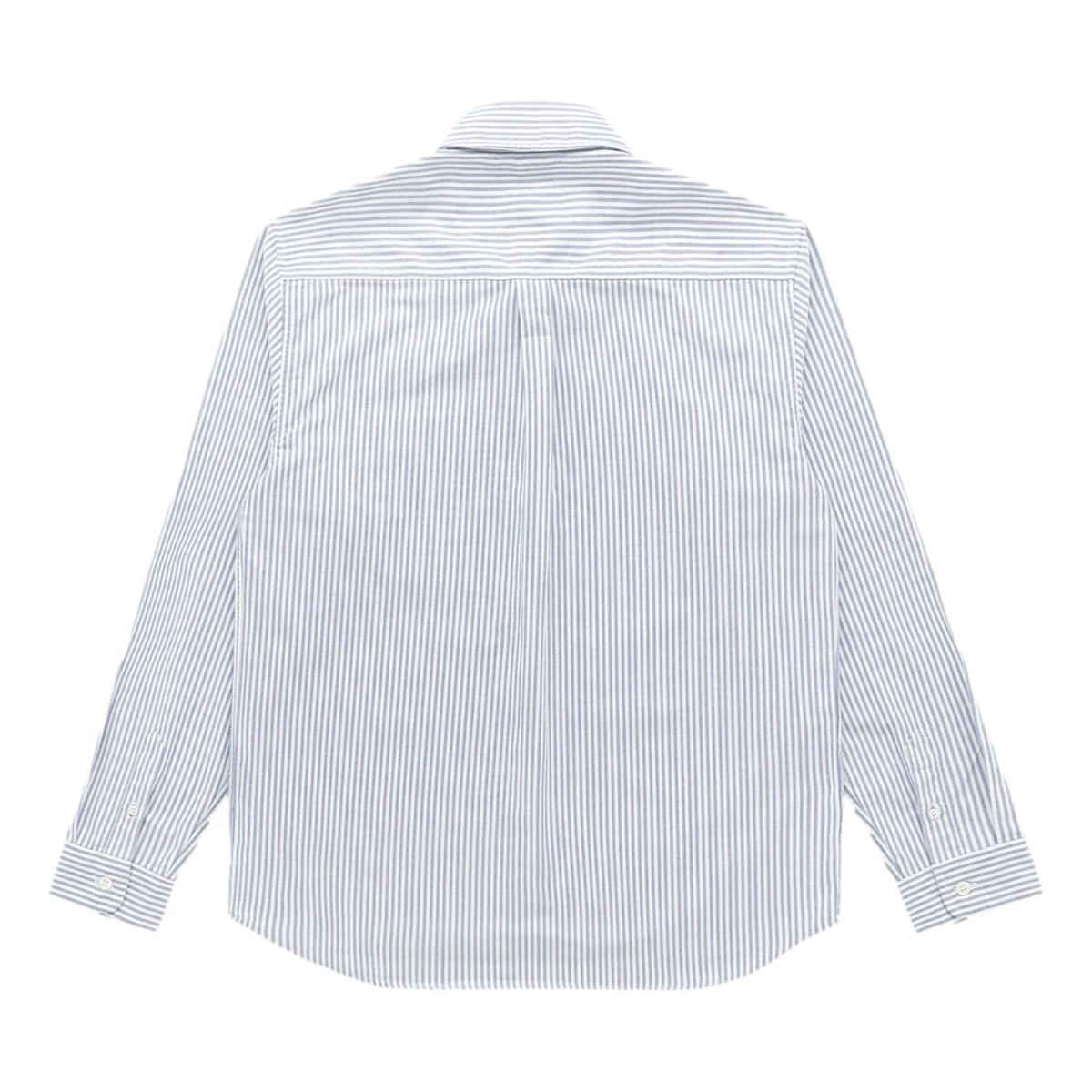 ’Beefy’ Cotton Oxford Navy Stripe - Shirts