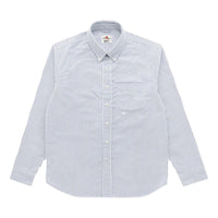 ’Beefy’ Cotton Oxford Navy Stripe - Shirts