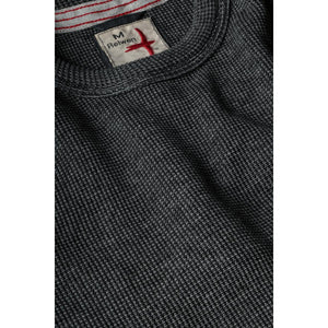 Bi-Waffle Crew Charcoal - Fleece
