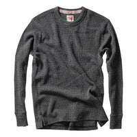 Bi-Waffle Crew Charcoal - Fleece