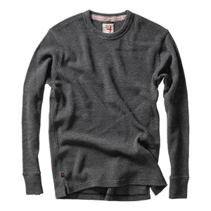 Bi-Waffle Crew Charcoal - Fleece