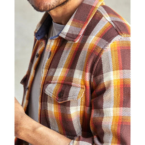 Blanket Shirt Dark Roast Nostalgic Plaid - Shirts