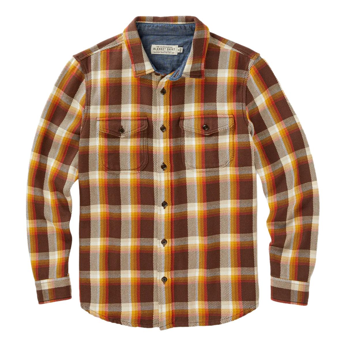 Blanket Shirt Dark Roast Nostalgic Plaid - Shirts