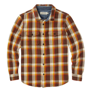 Blanket Shirt Dark Roast Nostalgic Plaid - Shirts