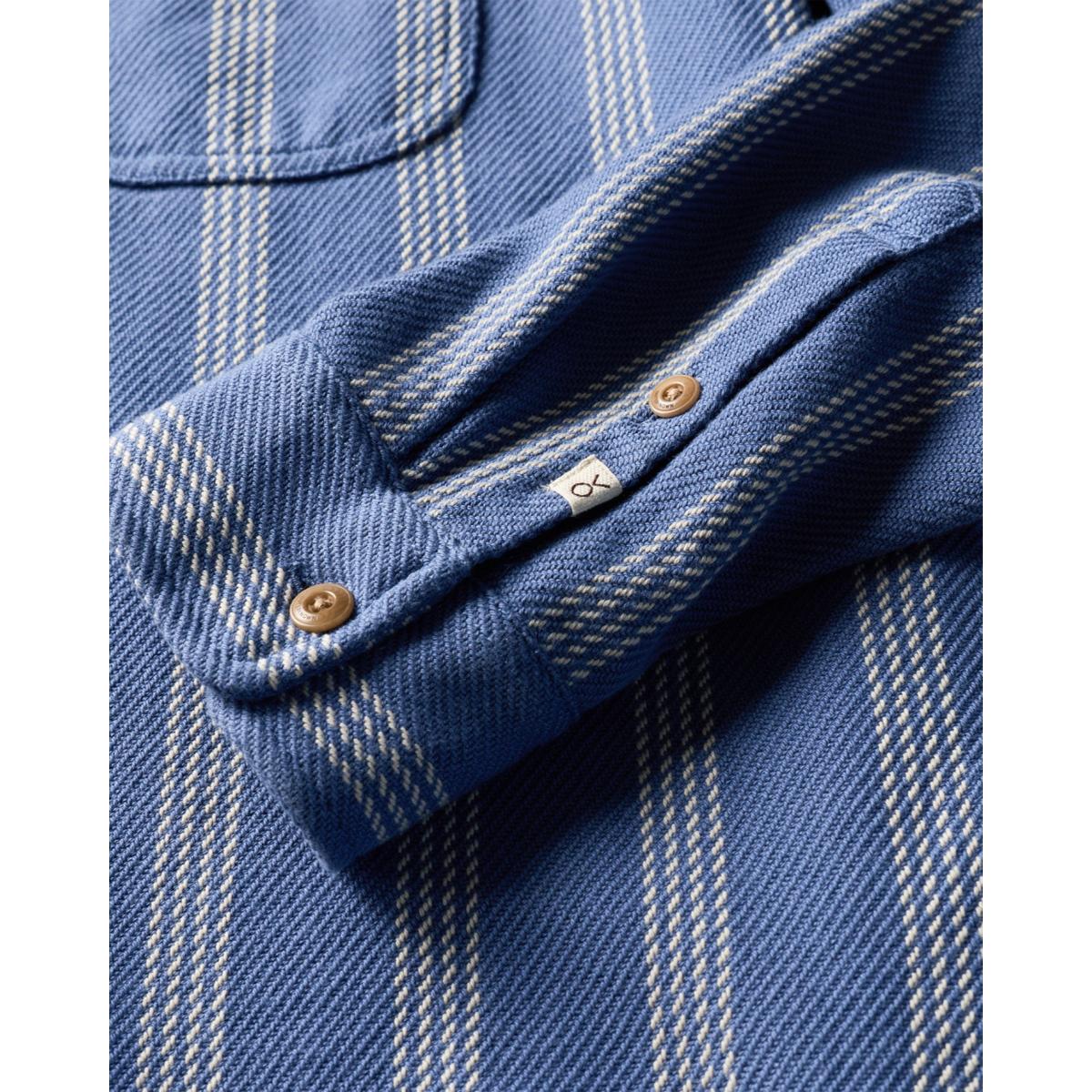 Blanket Shirt Solimar Blue Skyline Stripe - Shirts