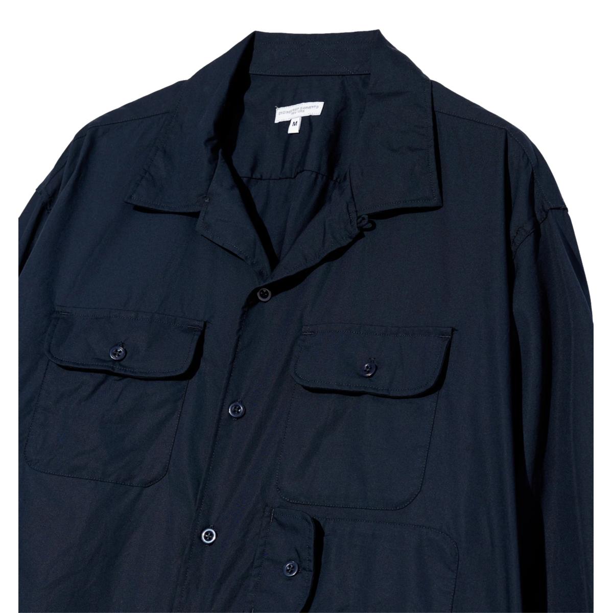 Bowling Shirt Dk.Navy Cotton Broadcloth - Shirts