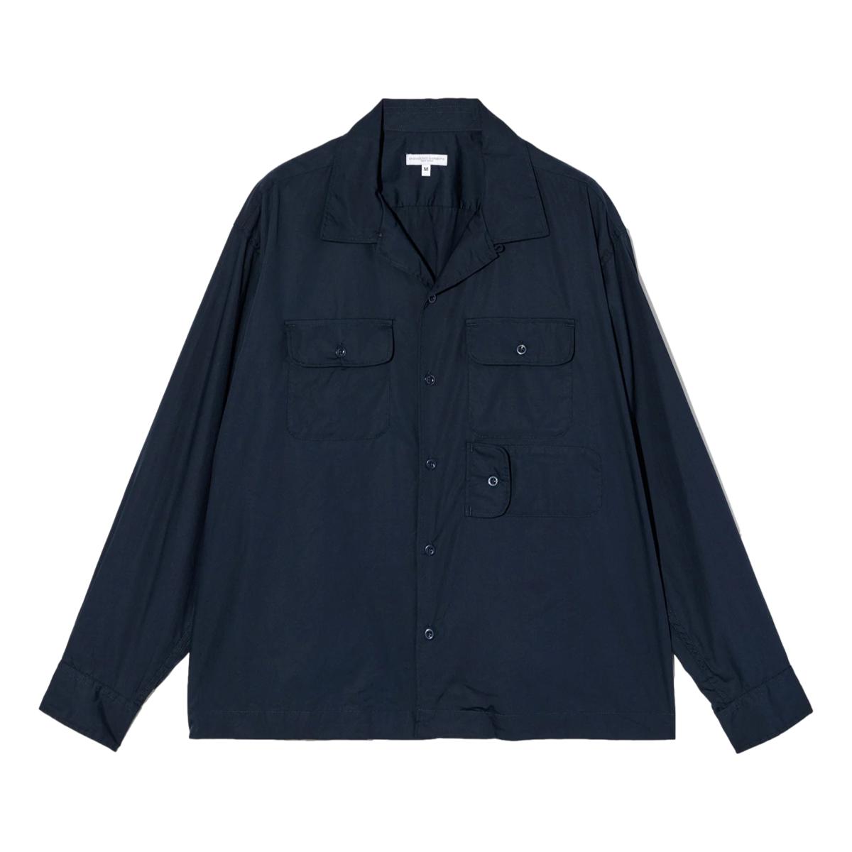 Bowling Shirt Dk.Navy Cotton Broadcloth - Shirts