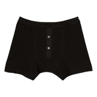 Boxer Button Fly Deep Black - underwear