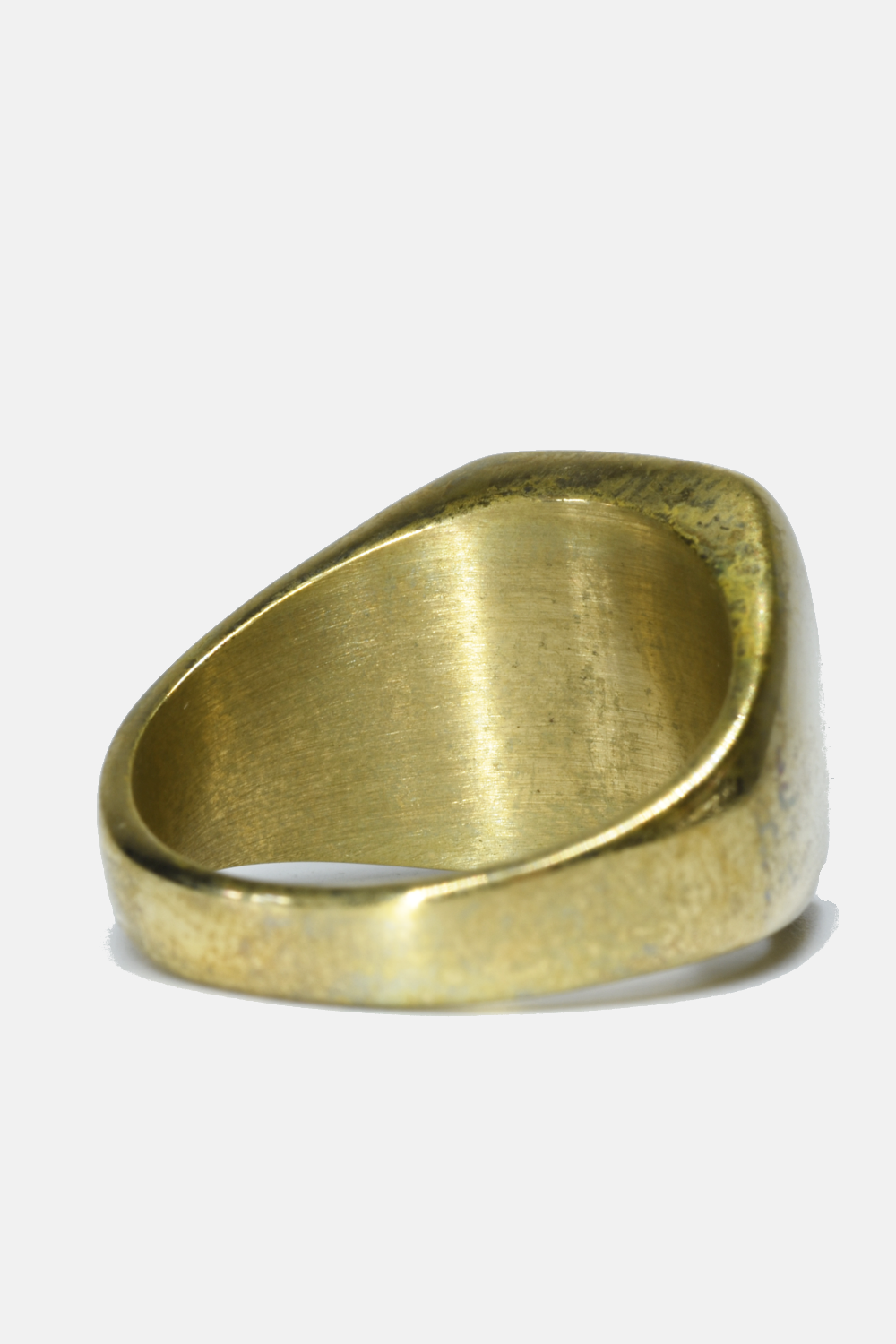 Brass Square Striped Ring - ring