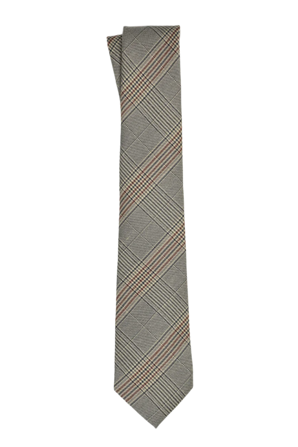 Brown Glen Plaid Tie - Tie