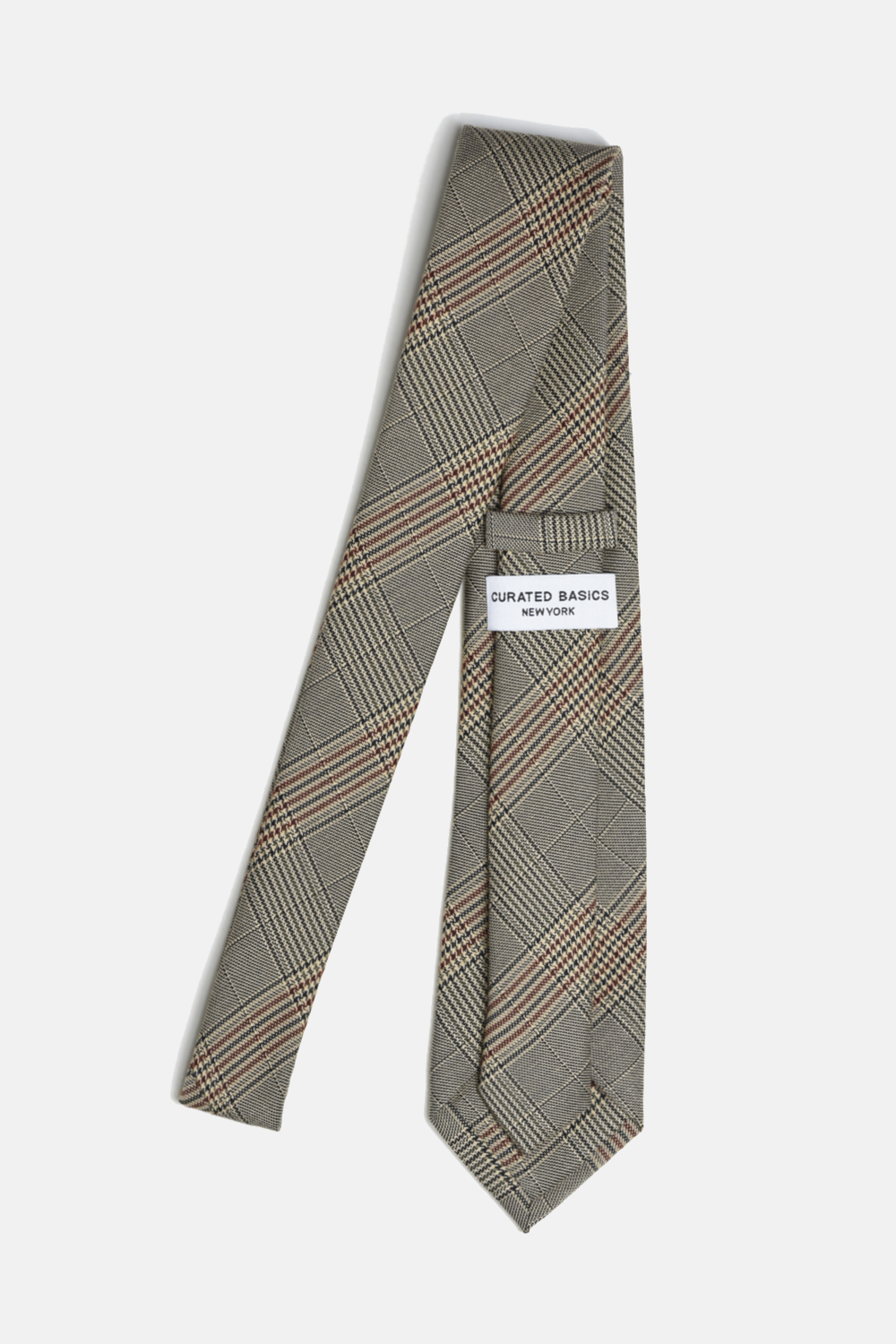 Brown Glen Plaid Tie - Tie