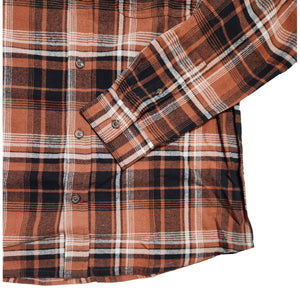 Brushed Flannel Plaid Rust - Shirt