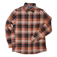 Brushed Flannel Plaid Rust - Shirt