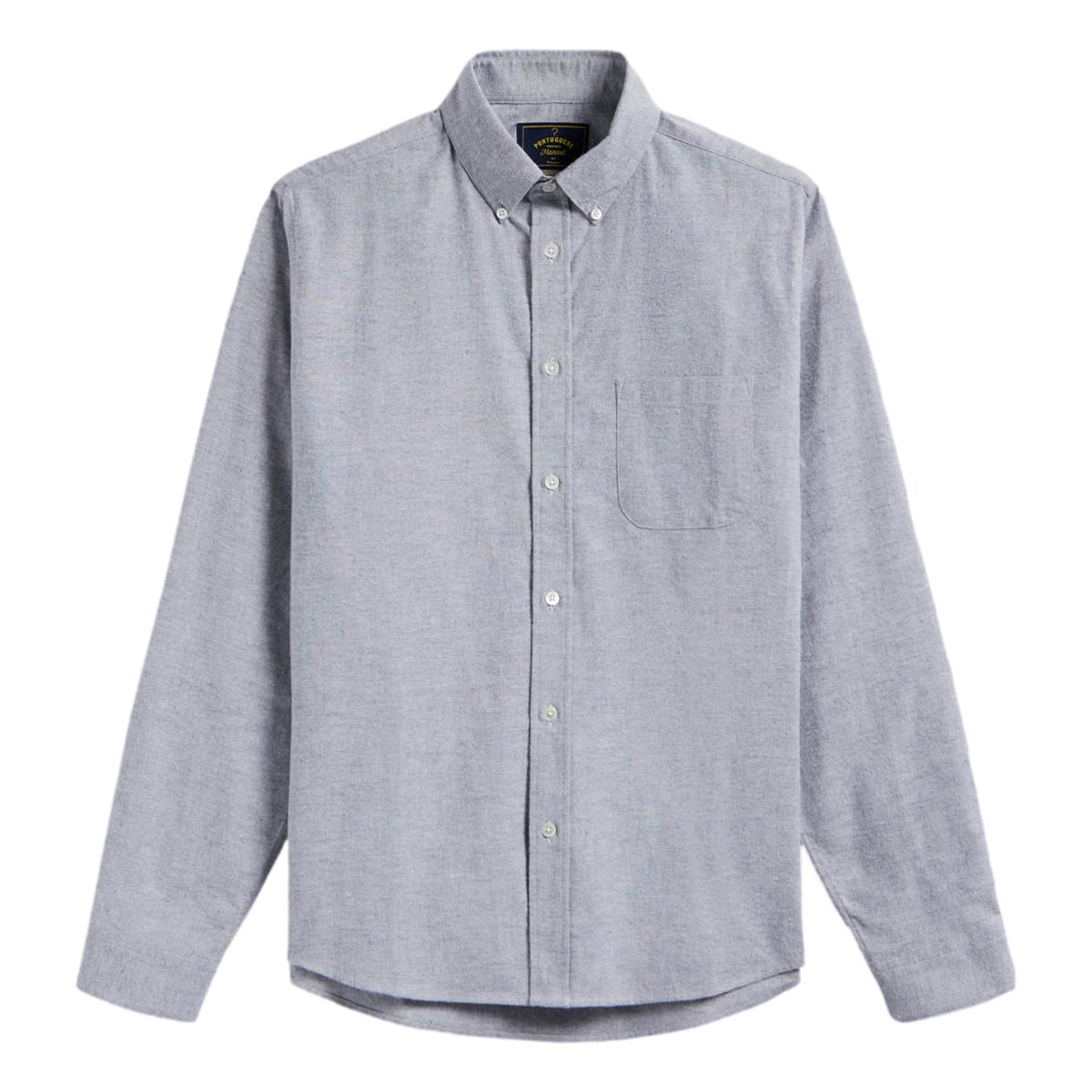 Brushed Oxford Blue - Shirts