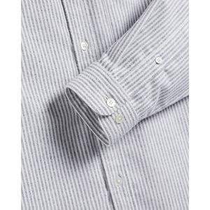 Brushed Striped Oxford Blue - Shirts