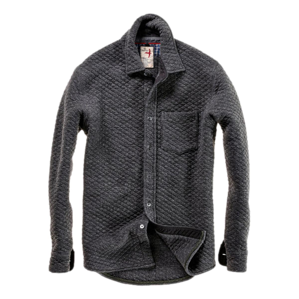 Bubble Knit Shirt Charcoal Marl - Shirts