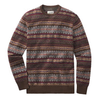 Burns Wool Fair Isle Loden Multi Color - sweater