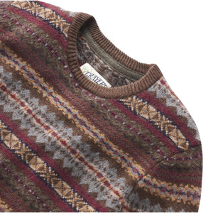 Burns Wool Fair Isle Loden Multi Color - sweater