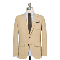 Butcher Jacket Khaki Canapa Canvas - Blazer