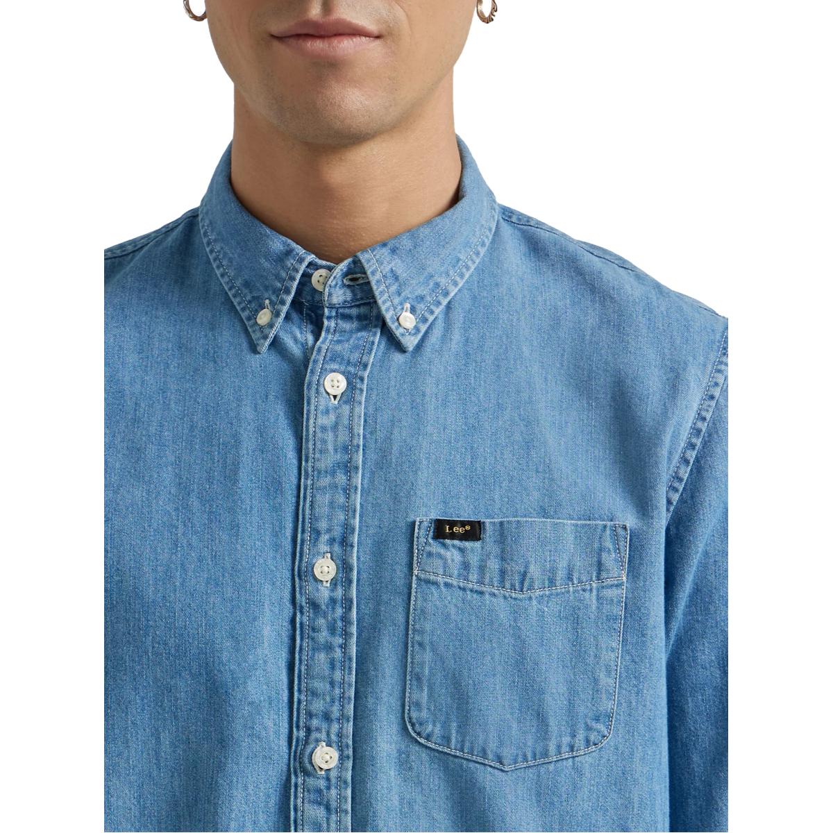 Button Down Denim Shirt - Shirt