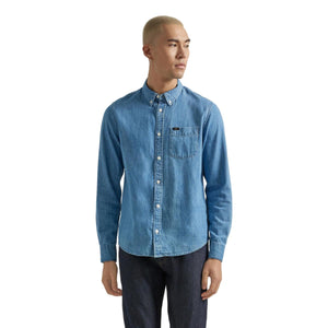 Button Down Denim Shirt - Shirt