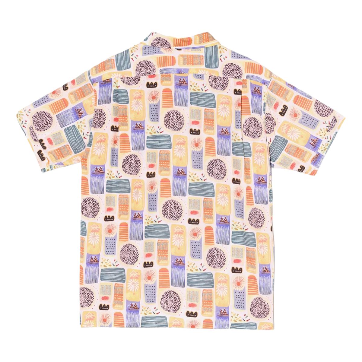 Camp Shirt Multi Color Tencel Jamaican Print - Shirts