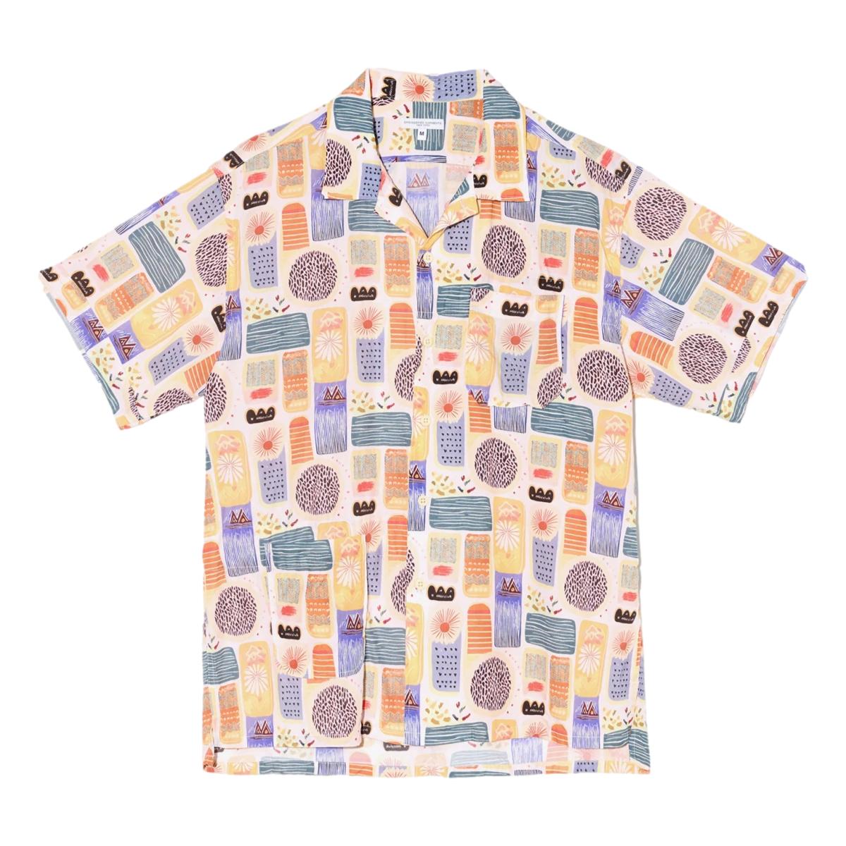 Camp Shirt Multi Color Tencel Jamaican Print - Shirts